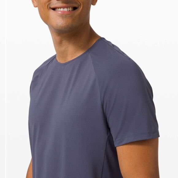 LULULEMON Pulse Motivation Short Sleeve Shirt Blue Size XXL - Picture 8 of 12